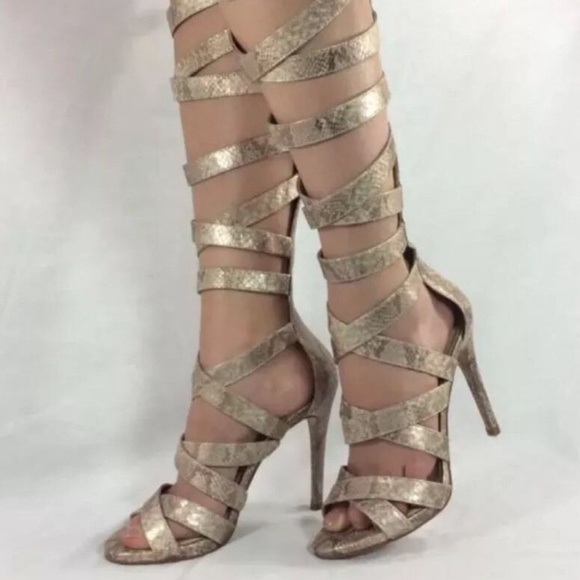 high strappy gladiator sandals